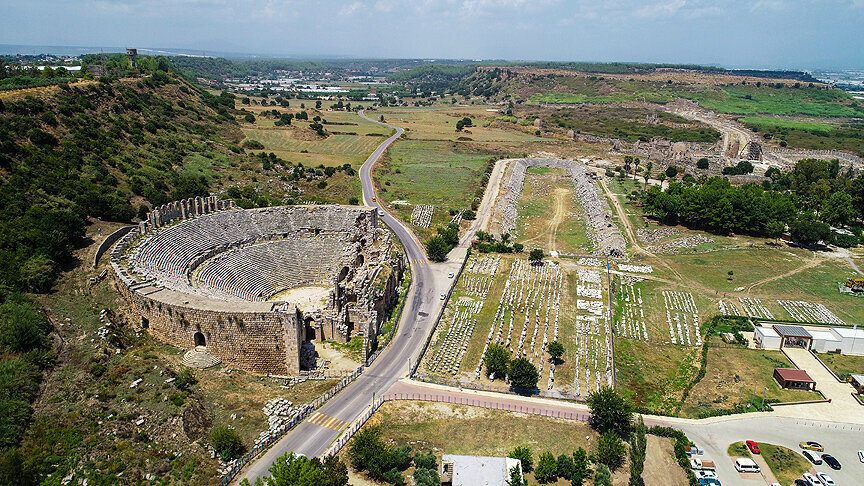 Landmark, attraction Agora of the Ancient City of Perge, Antalya, photo