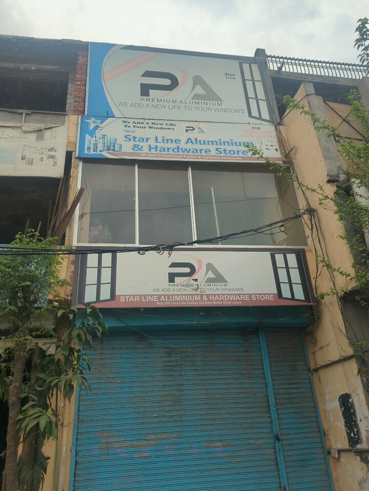 Windows Star line aluminum hardware shop, Lahore, photo