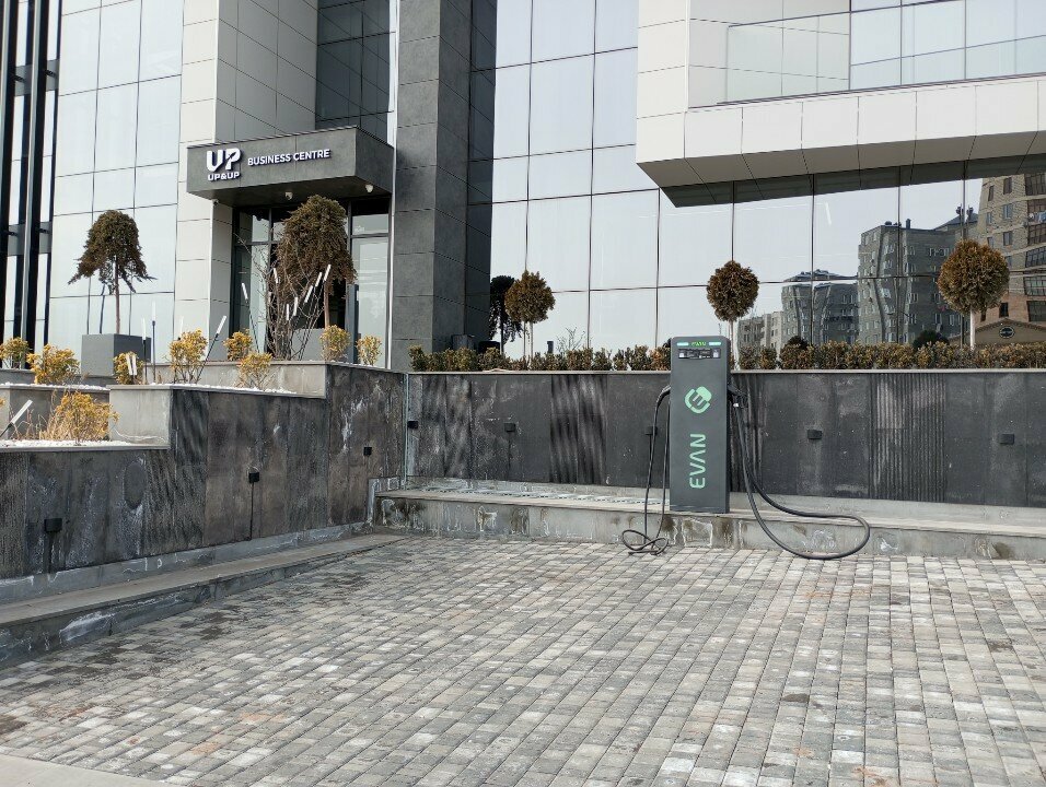 Electric car charging station Evan, Yerevan, photo
