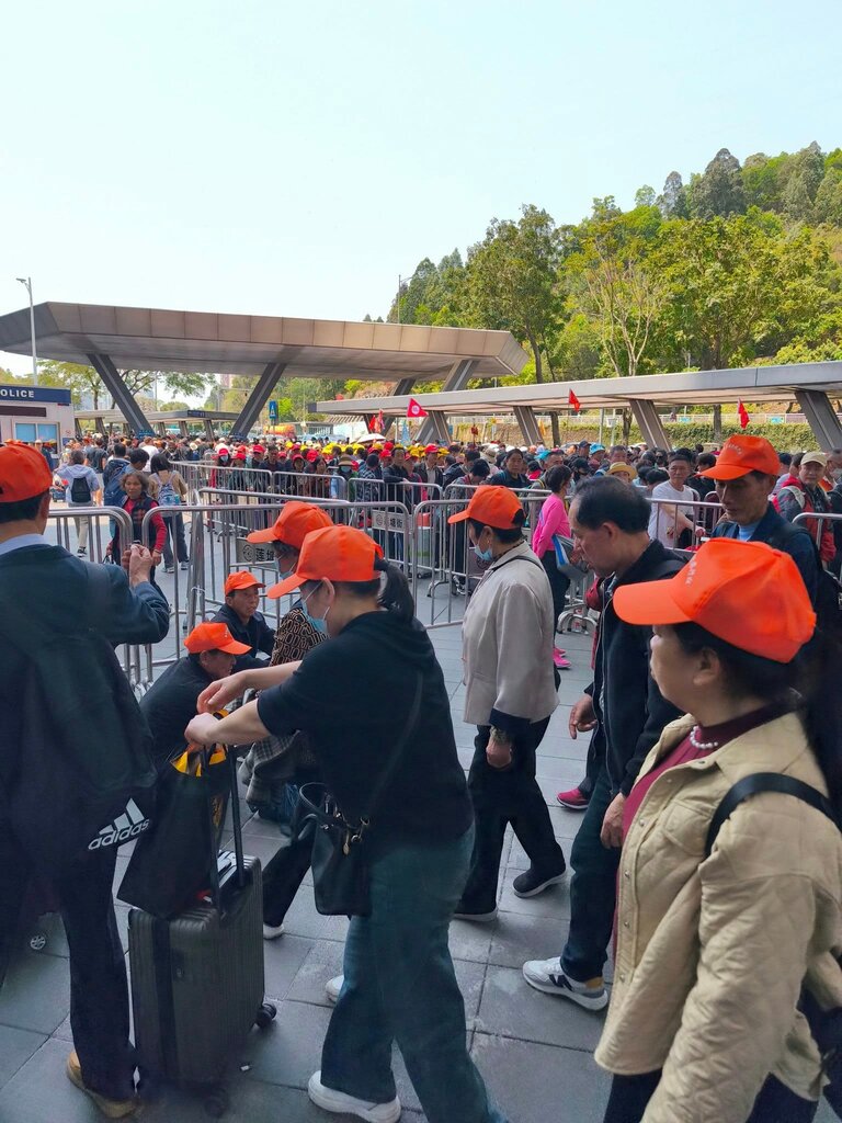 Metro station Liantang Checkpoint metro station, Shenzhen, photo