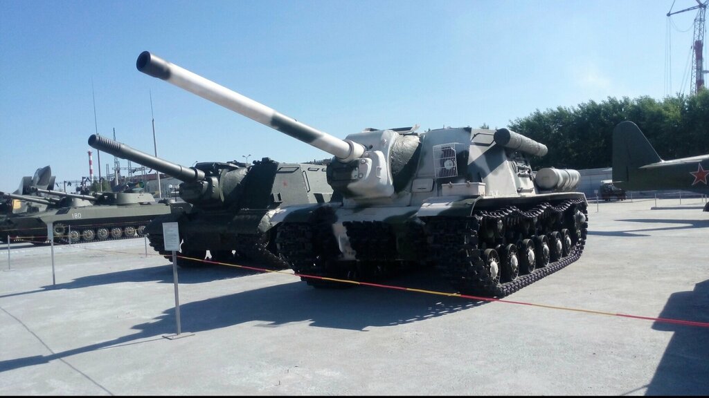 Monument to technology 122-мм самоходная артиллерийская установка ИСУ-122 образца 1944года, Verhnyaya Pyshma, photo