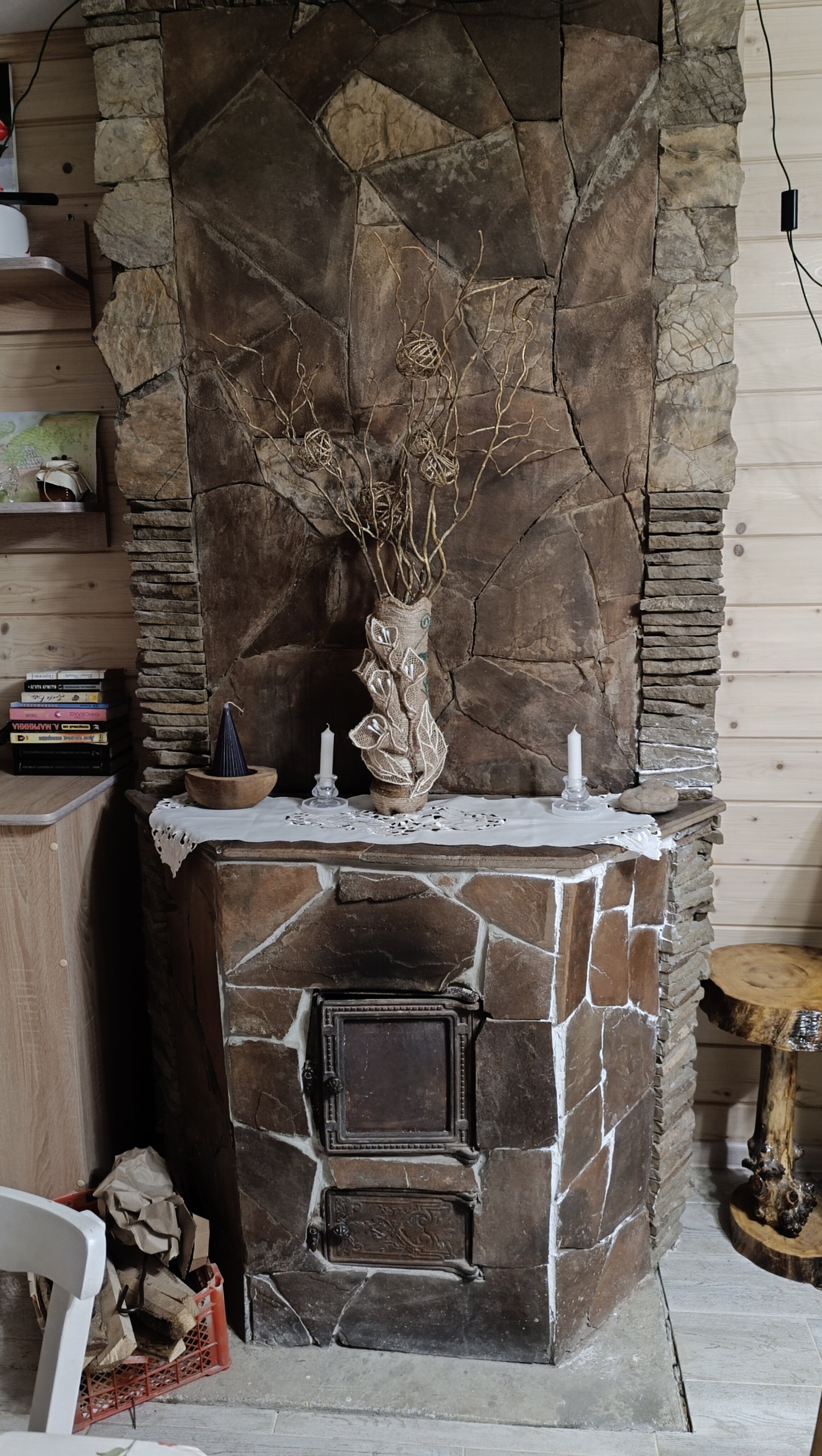 Фото Домик с камином