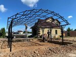 Каркасно-тентовые конструкции (derevnya Chyornaya Gryaz, 1А), frame and awning structures