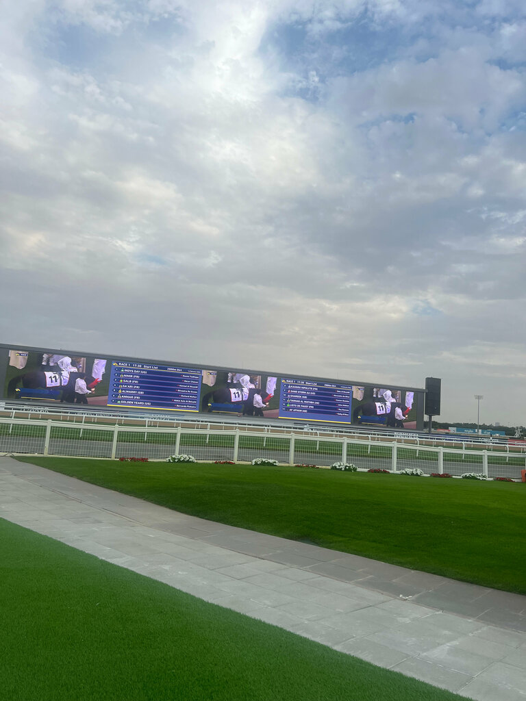 Horse racing track Meydan Racecourse, Dubai, photo