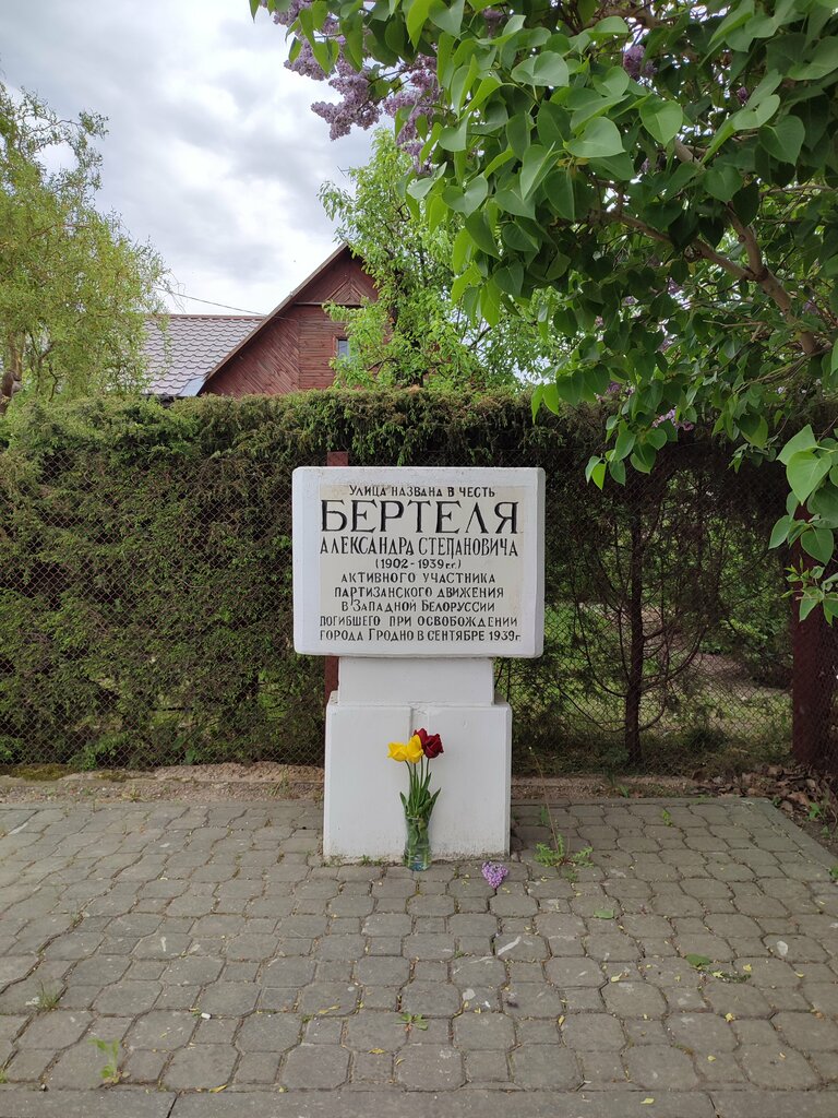 Памятник, мемориал А. Бертель, Гродно, фото