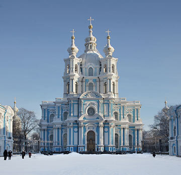 Православный храм Воскресенский Смольный собор, Санкт‑Петербург, фото