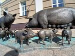 Свинья с поросятами (Kooperativniy Lane, 2), genre sculpture