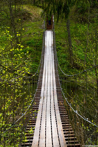 Подвесной мост (Novgorod Region, Valdayskiy National Park, Big Valday Trail), landmark, attraction