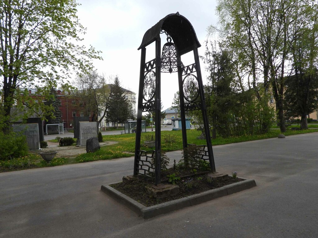 Landmark, attraction Памятный знак Троицкого и Благовещенского соборов, Porhov, photo