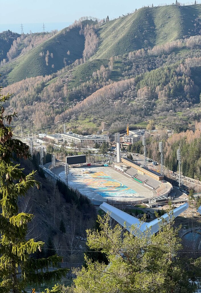 Landmark, attraction Medeu Sports Complex, Almaty, photo