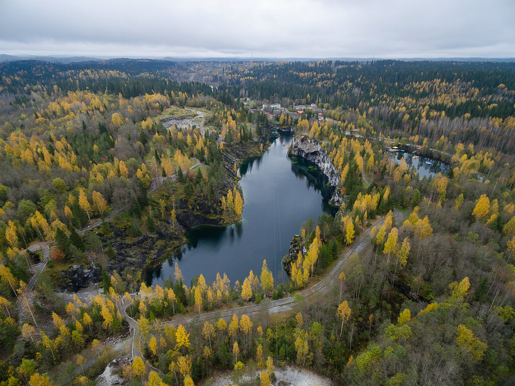 Лесопарк Горный Парк Рускеала, Республика Карелия, фото