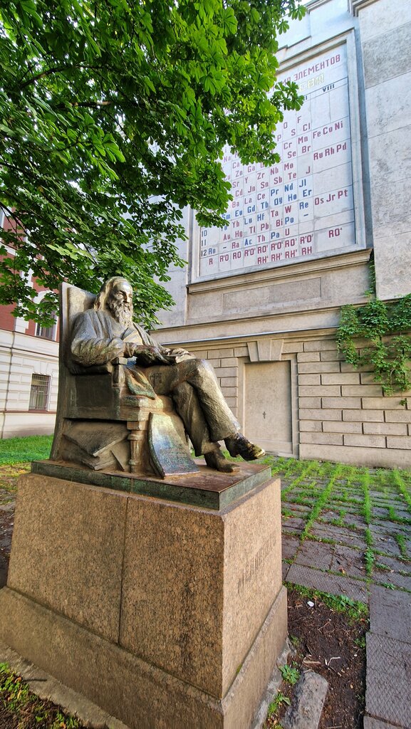 Landmark, attraction Periodic table of D.I. Mendeleev, Saint Petersburg, photo