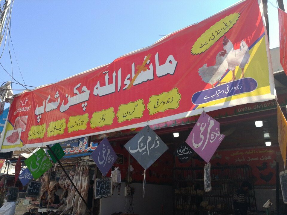 Egg and poultry meat Mashallah chicken shop, Rawalpindi, photo
