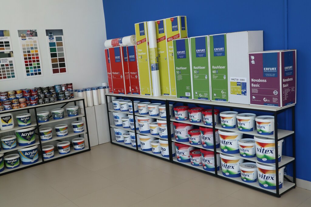 Магазин обоев Erfurt-store. Обои под покраску и краски из Европы, Минск, фото