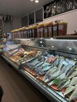 Ribny Den (E.I. Zamyatina Street, 3) ، الأسماك والمأكولات البحرية