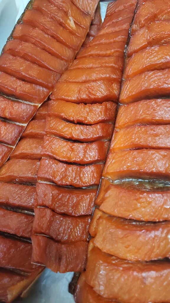 Fish and seafood Краб да лосось, Vladivostok, photo