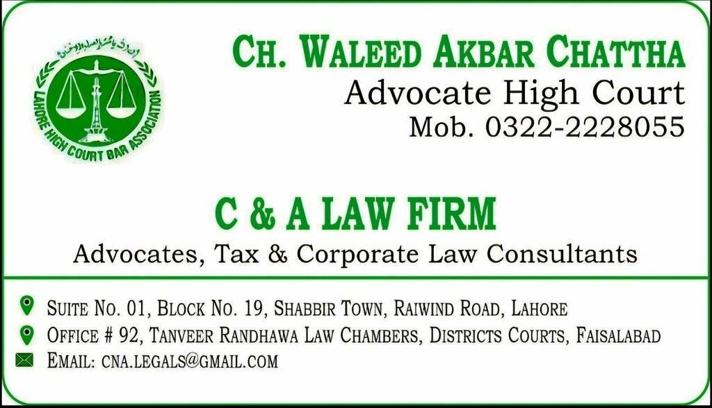 Legal services C&a Law Firm, Lahore, photo