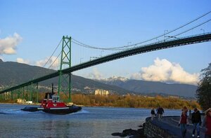 Мост Лайонс-Гейт (British Columbia, Lions Gate Bridge), landmark, attraction