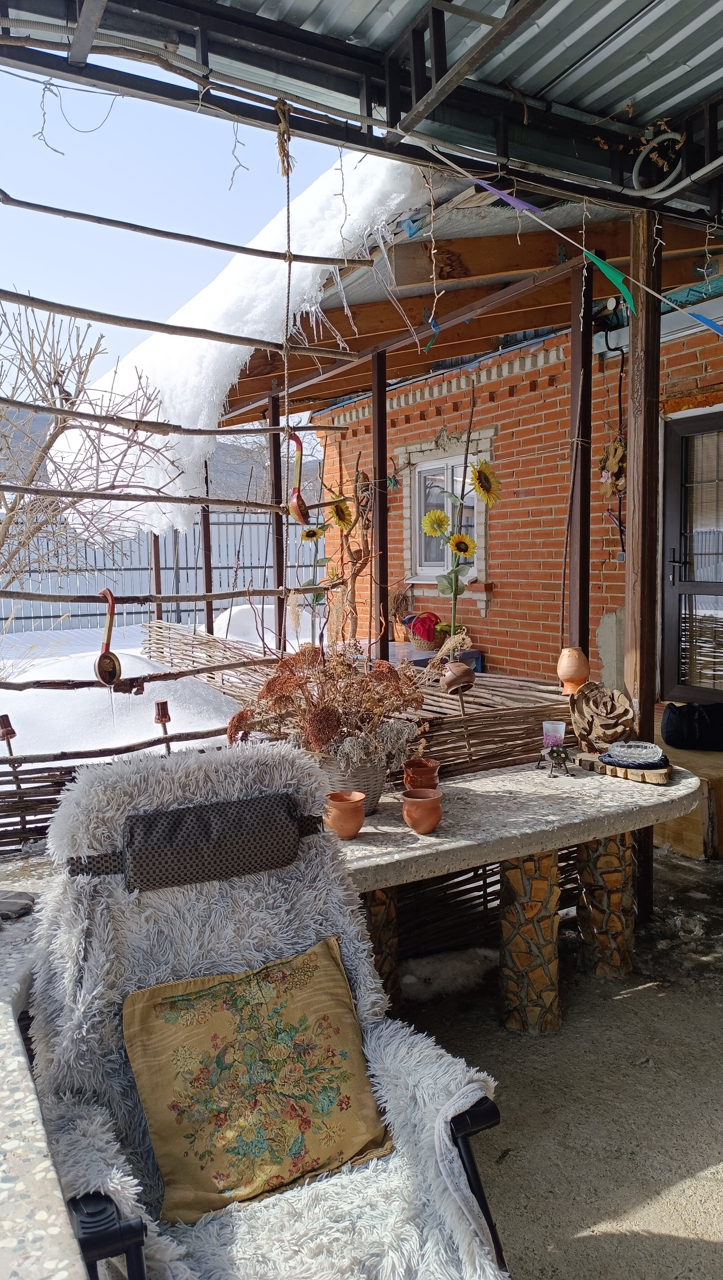 Фото Домик с камином