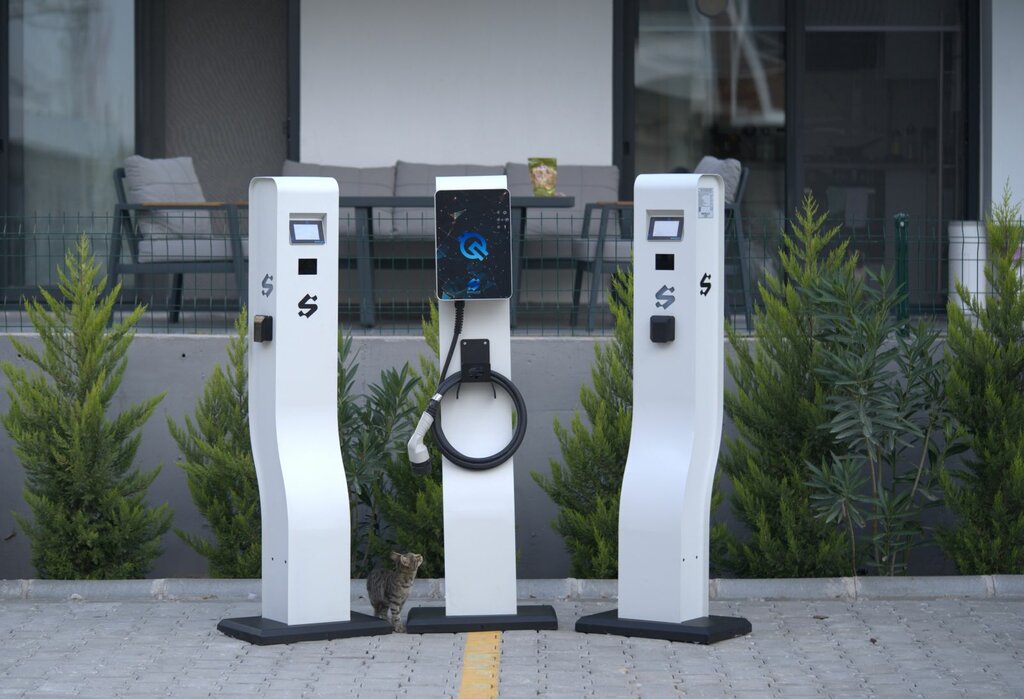 Electric car charging station Syntellect, Izmir, photo