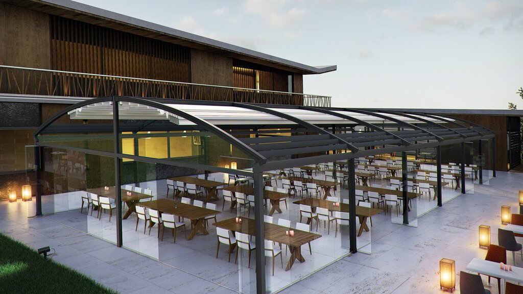 Frame and awning structures Ada Tente, Istanbul, photo