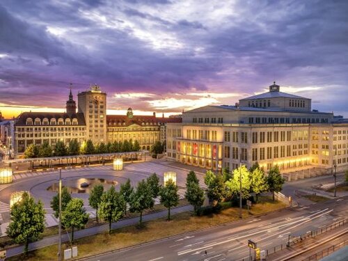 Внешний вид отеля Leipzig Marriott Hotel в Лейпциге, фото 1