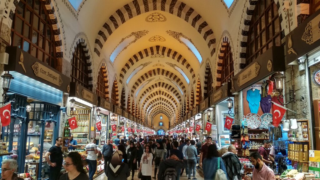 Pazarlar ve çarşılar Mısır Çarşısı, Fatih, foto