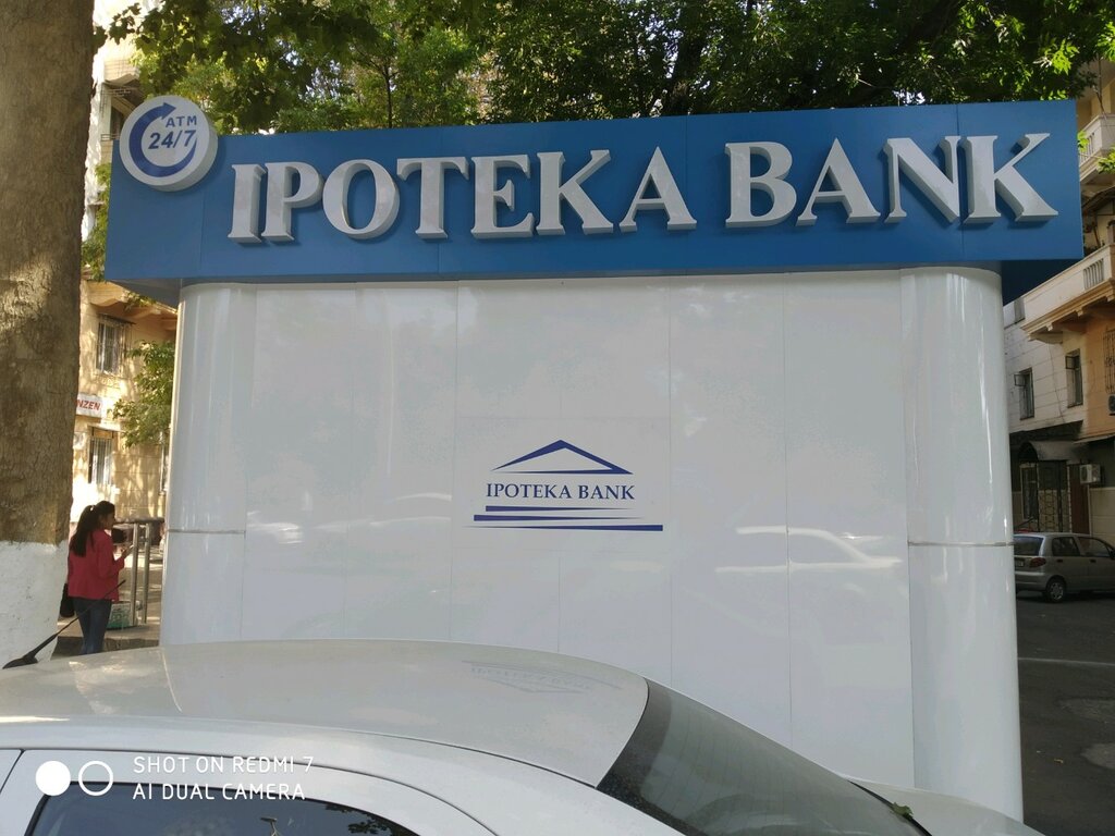 Bankomat Ipoteka bank, ATM mashinasi, Toshkent, foto