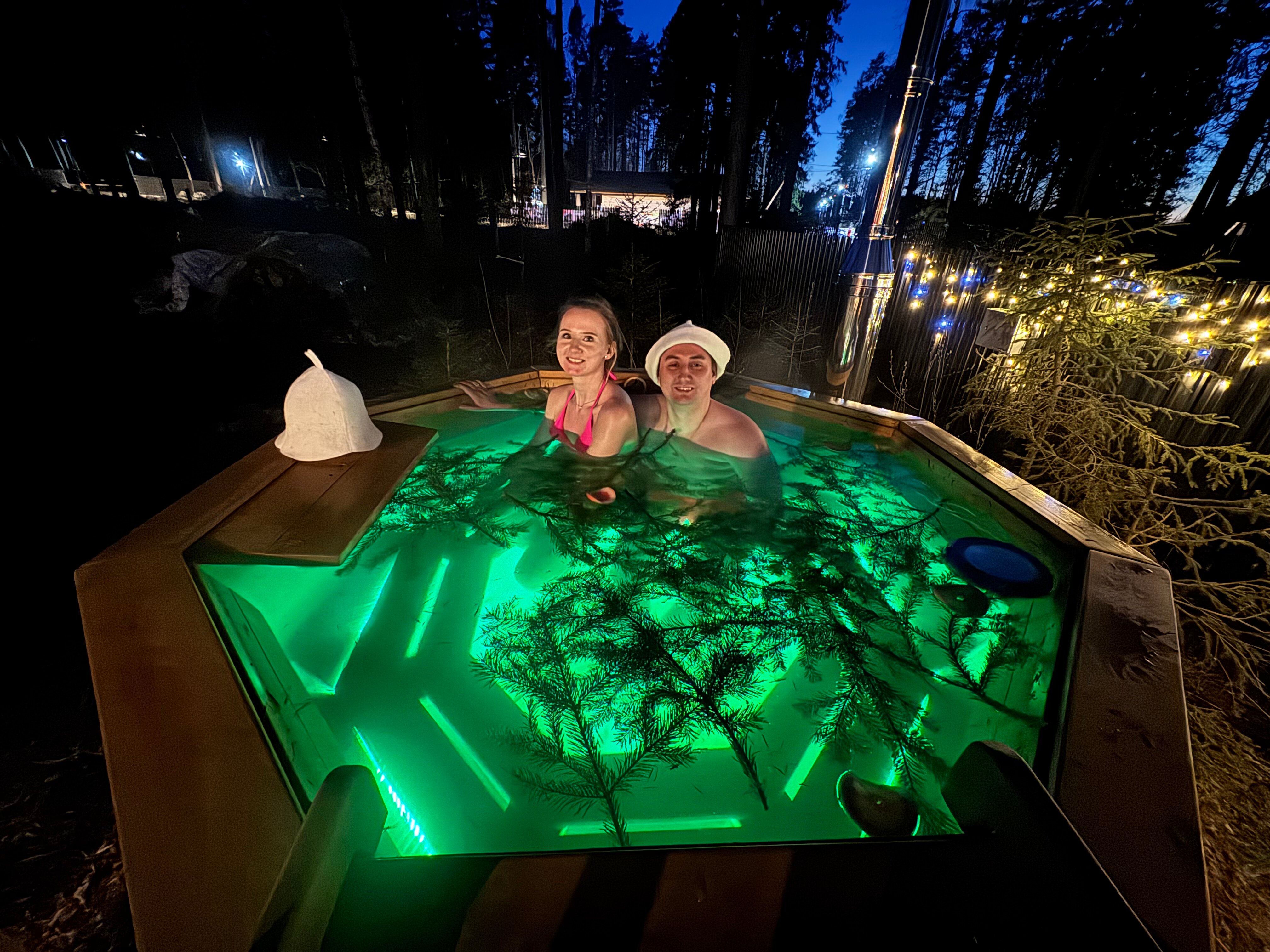 Фото Тепло с баней и чаном