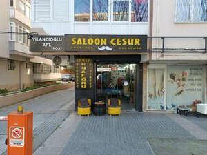 Saloon Cesur (Izmir, Karsiyaka, Bahriye Ucok Neighborhood, Ataturk Boulevard, 27A) ، صالون حلاقة