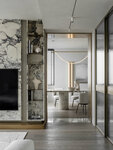 Quadro room (Usachyova Street, 11Бс4/1), interior design