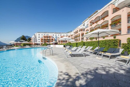 Внешний вид отеля Villa Sassa Hotel, Residence & SPA в Лугано, фото 1