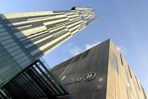 Внешний вид отеля Hilton Manchester Deansgate в Манчестере, фото 4