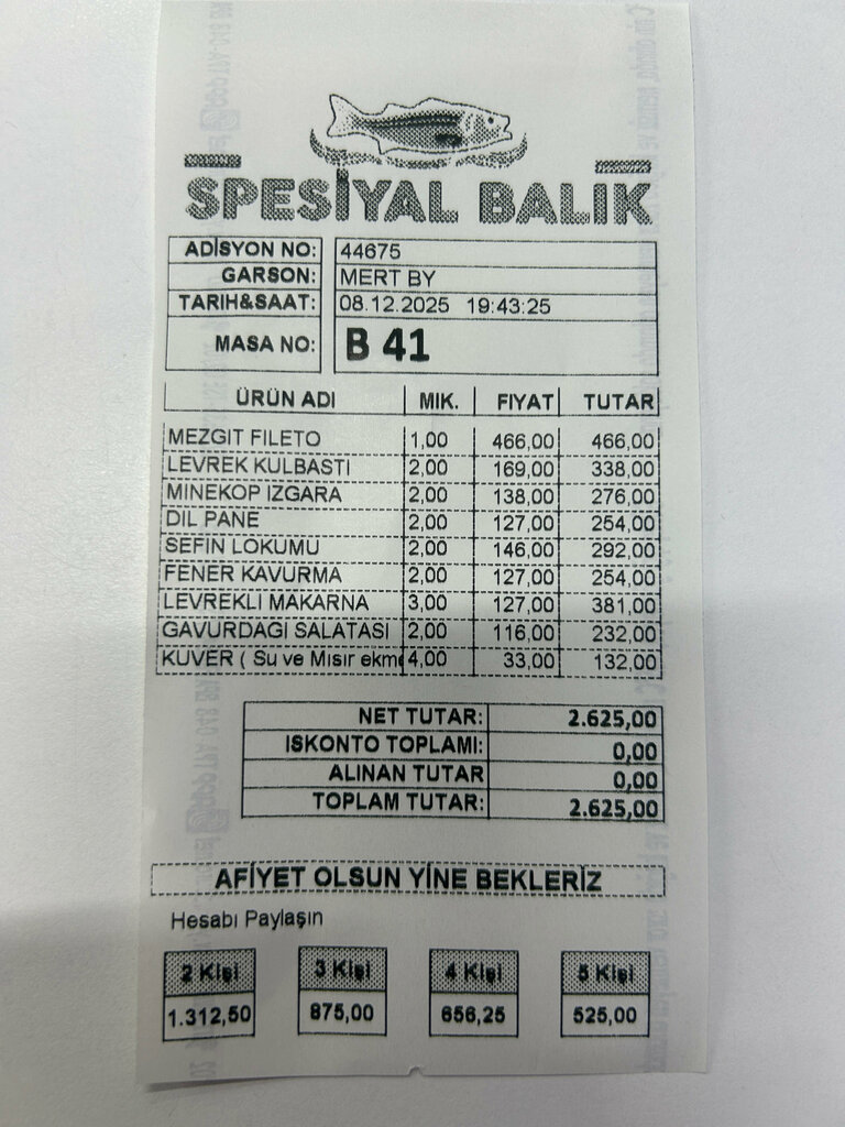 Restaurant Spesiyal Balik, Istanbul, photo