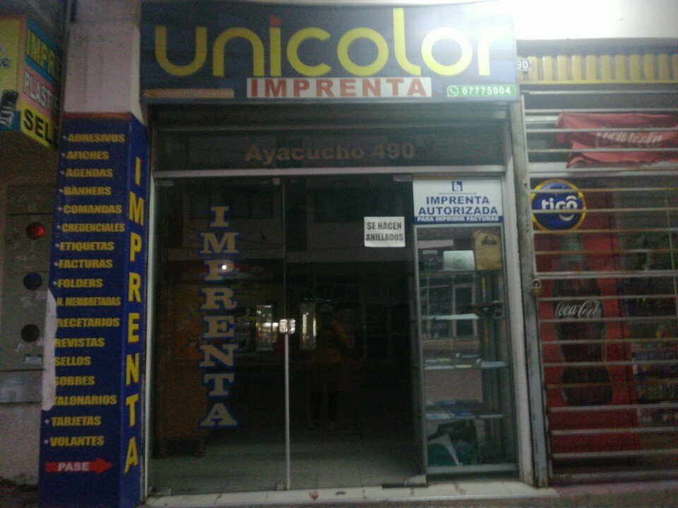 Printing services Unicolor, Santa Cruz de la Sierra, photo