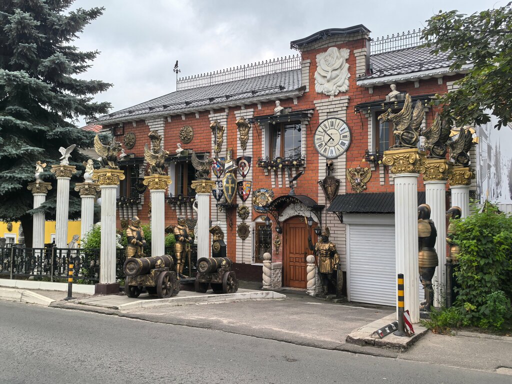 Landmark, attraction House with knights, Vladimir, photo