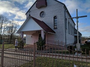 Костёл святого Сердца Иисуса (ahraharadok Liebiedzieva, Centraĺnaja plošča, 13), catholic church