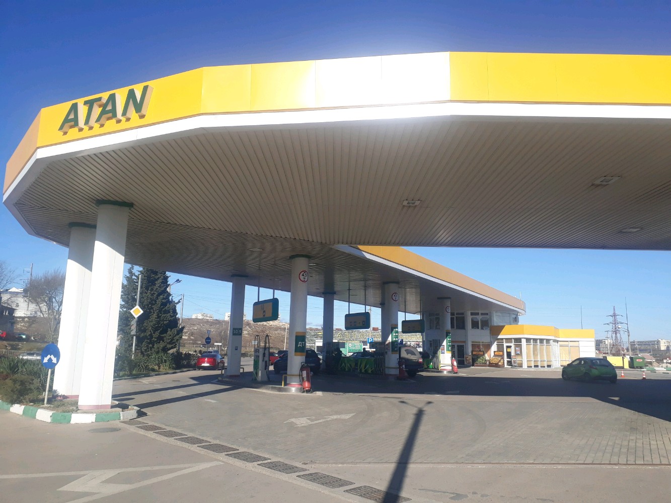 Атан крым карта заправок