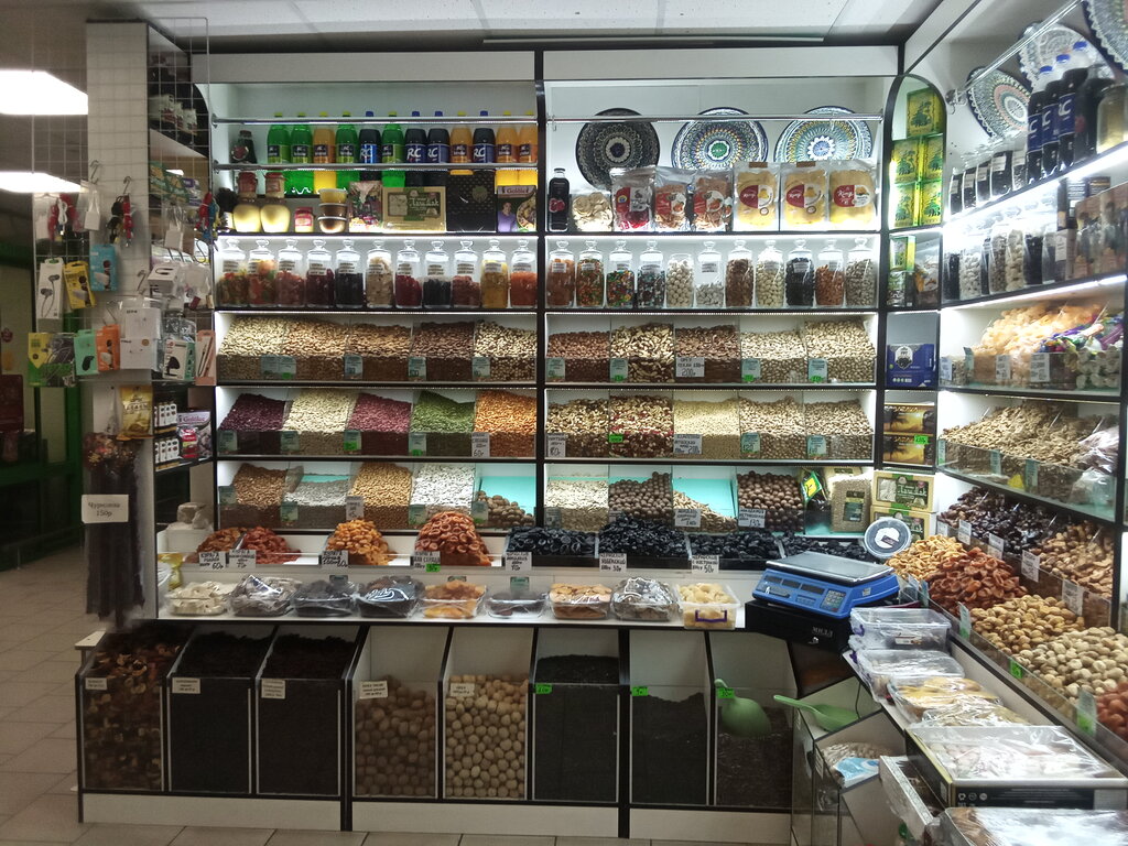 Nuts, snacks, dried fruits Магазин сухофруктов, Moscow, photo