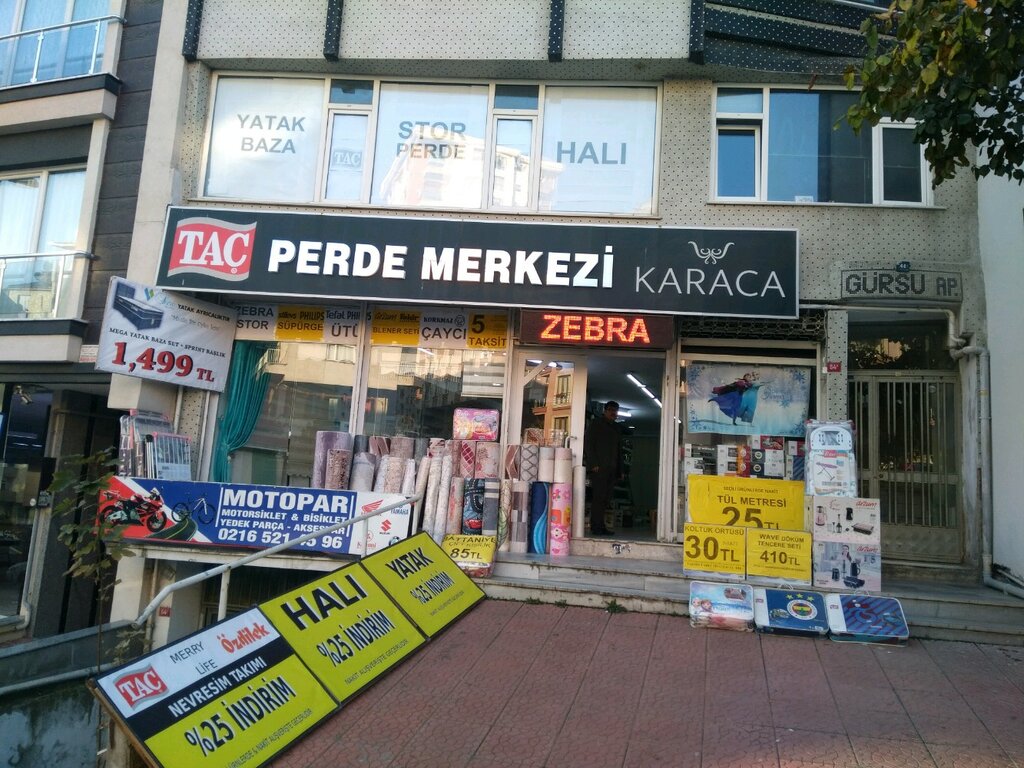 Curtains, curtain rods Tac Curtain Center, Istanbul, photo