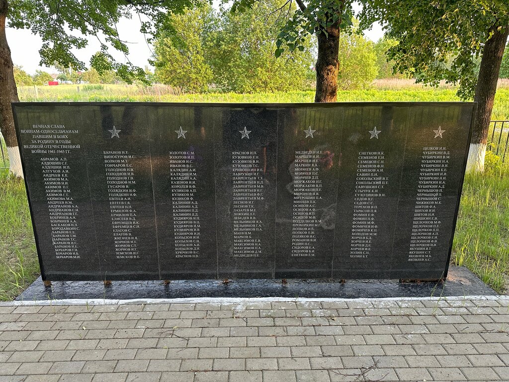 Monument, memorial Землякам-героям, погибшим в годы Великой Отечественной войны, Kaluga Oblast, photo