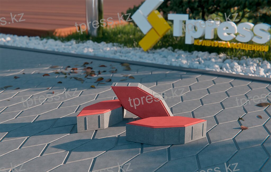 Paving tile Tpress, Almaty, photo