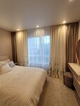 Салон шторы Муар (Urban-type Settlement of Butovo, Butovo Park Residential Complex, 23к1), curtains, curtain rods