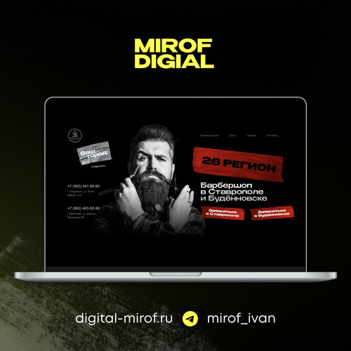 Web tasarım hizmetleri Mirof Group, Stavropol, foto