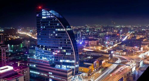 Внешний вид отеля The Blue Sky Hotel and Tower в Улан-Баторе, фото 5