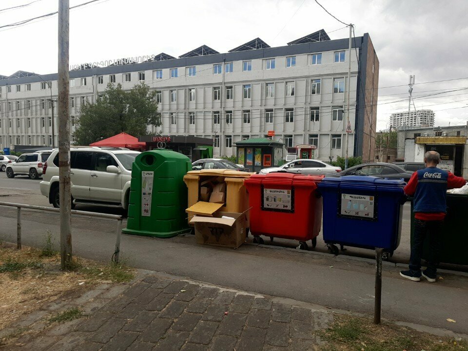 Waste sorting Waste sorting point, Yerevan, photo