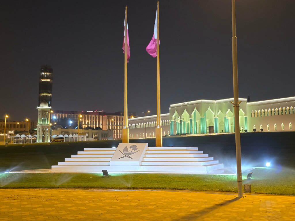 Memorial site, local landmark Stone Monument, Doha, photo