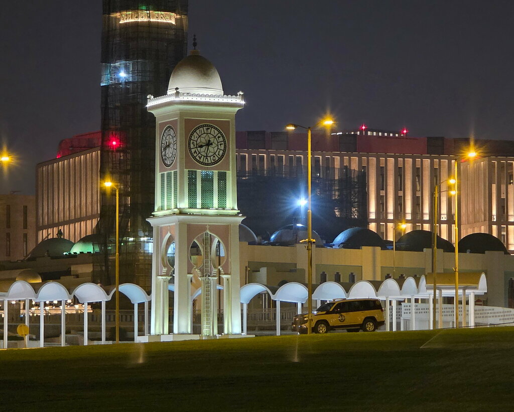 Landmark, attraction Clock Tower, Doha, photo