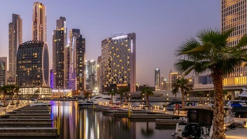 Внешний вид отеля Hotel Indigo Dubai Downtown в Торговом заливе, фото 5