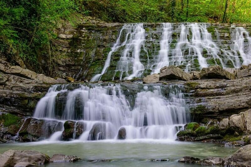 Waterfall 33 Waterfalls, Sochi, photo